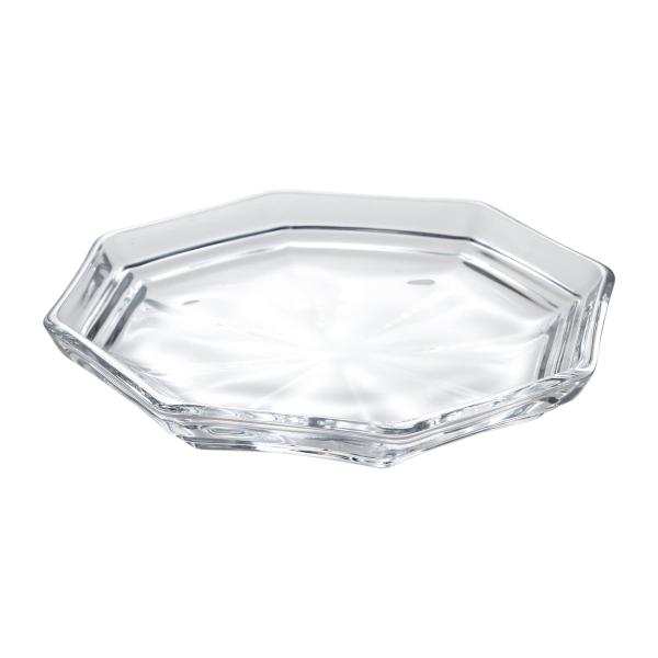 水崎硝子(Mizusaki Glass) 段付 八角 皿 プレート 約13cm 日本製 MKG-21...