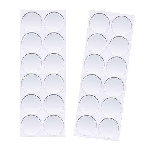 両面テープ 丸型 透明超強力 家庭用 業務用 すぐ使える はがせる (4cm 24枚)