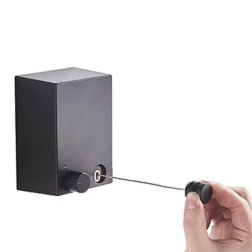 引き込み式の物干し-衣類を乾燥させるための頑丈な物干し-壁に取り付けられたステンレス鋼の粘着性と壁に...