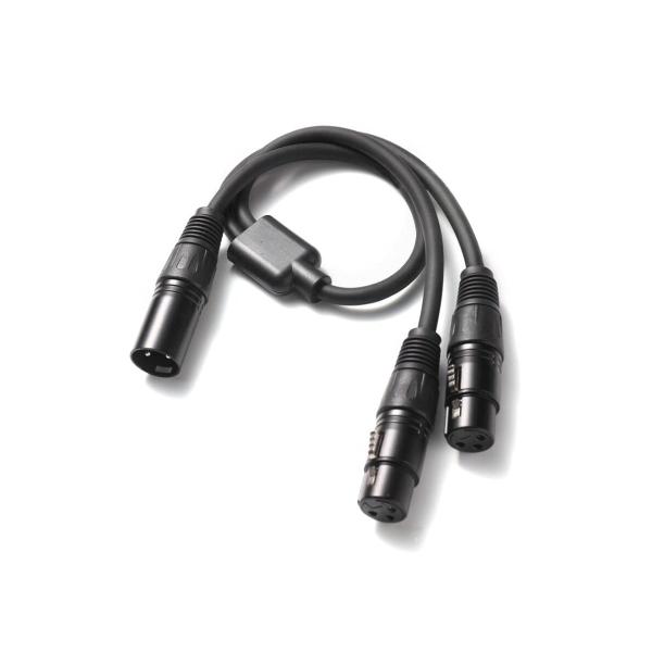 XLR 分岐ケーブル 40cm (XLR オス - XLR メス×2) マイクケーブル スプリッター...