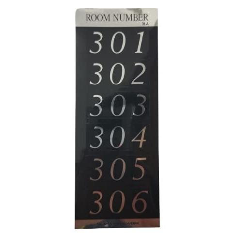 田島メタルワーク ルームナンバーシール Ｌサイズ ３ＬＡ（301〜306）ポスト用シール