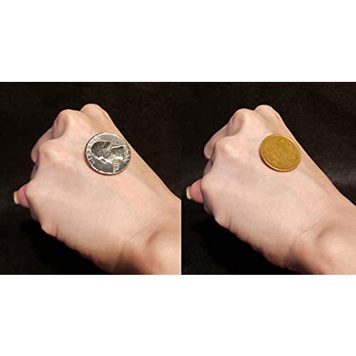 手品屋 10円とクォーターダラーのWX＜コインが一瞬で入れ替わるマジック！簡単で不思議！絶対使えます...