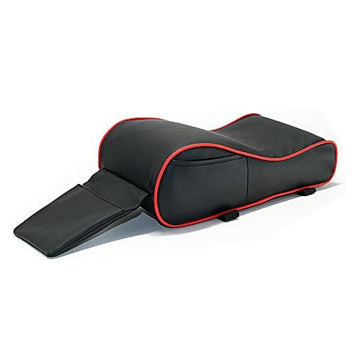 アームレスト 車 肘置き 車 クッション センターコンソール 黒 アームレストパッド ポケット付き