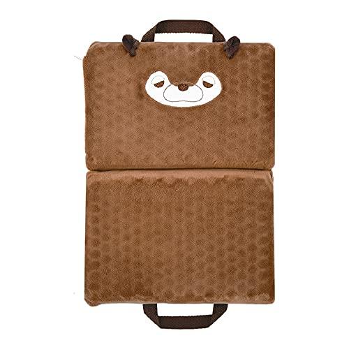 りぶはあと ぷにもち折りたたみクッション ねむねむアニマルズ カワウソのくるり (全長約35cm) ...