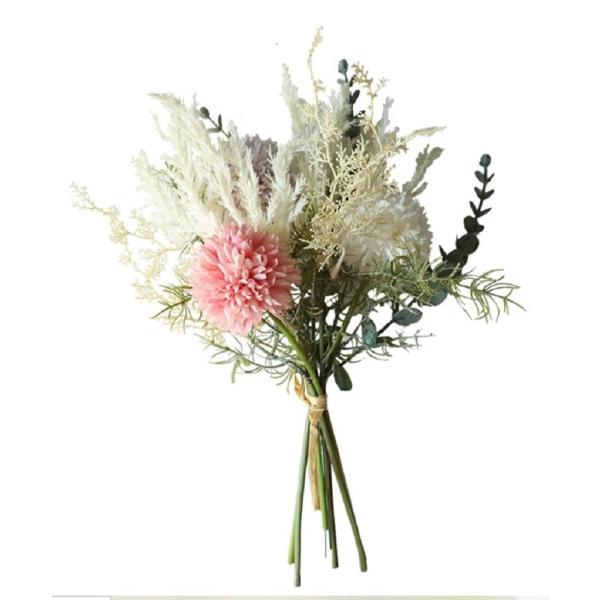 Kugusa 造花 花束 ドライフラワー 風 フェイク ブーケ インテリア 装飾 アーティフィシャル...