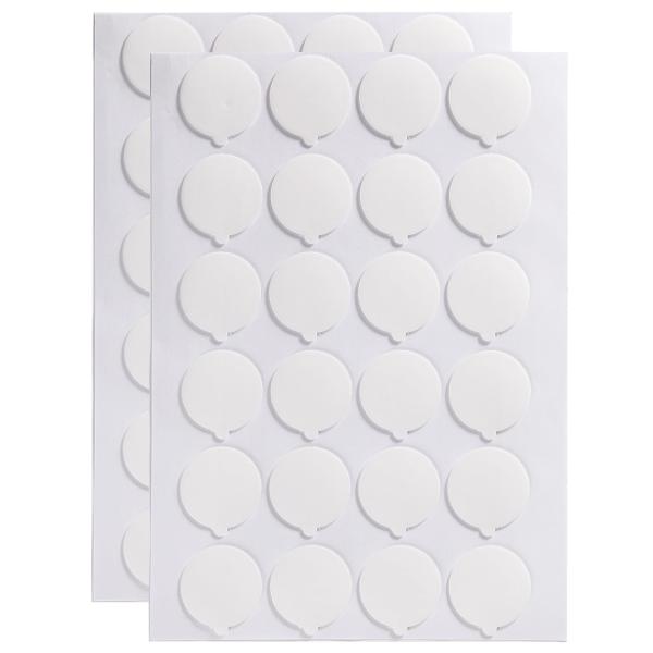 SoeKewo 両面テープ 超強力 丸型 30mm はがせる 透明 粘着テープ 丸 両面シール 生活...