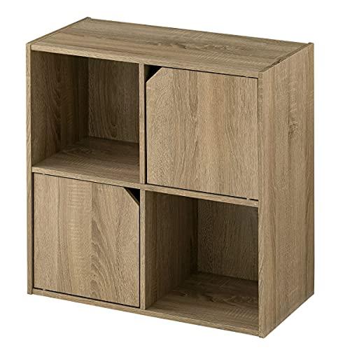 ぼん家具 キューブボックス 扉 収納棚 スタッキング 収納 棚 マルチラック おしゃれ 〔Bタイプ〕...