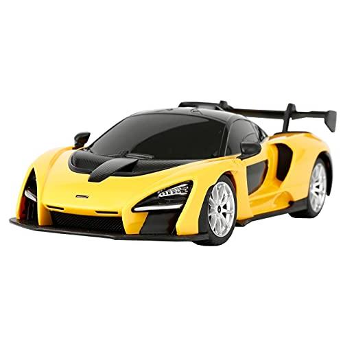 ラスター 2.4GHz 1/24スケール R/Cカー マクラーレン・セナ 黄 電動ラジオコントロール...