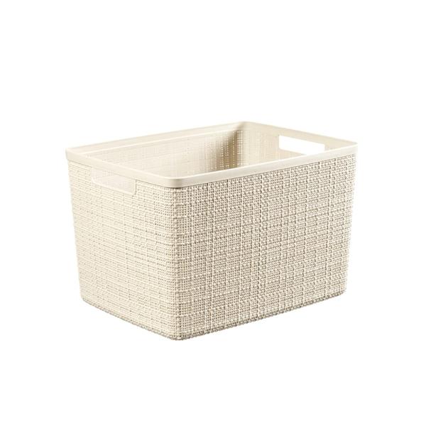 Curver CURVER(カーバー) JUTEジュート麻バスケット ラージバスケット HW ホワイ...