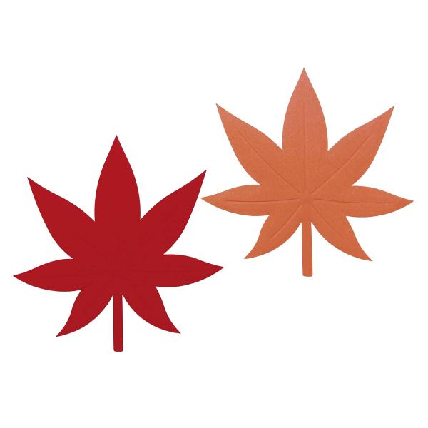 ディスプレイカード ＜もみじ＞2色（濃い赤／朱色） 各50枚【計100枚入】