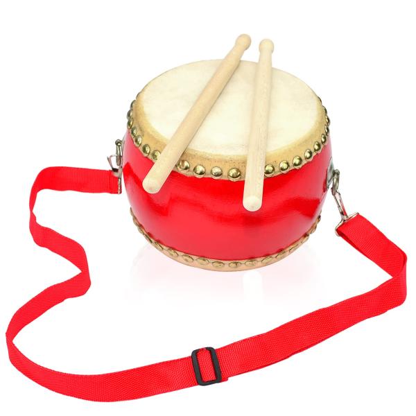 太鼓 小太鼓 たいこ 楽器 練習 本格楽器 牛革張り本格的な響き 盛り上げ太鼓 子供音楽 パーカッシ...