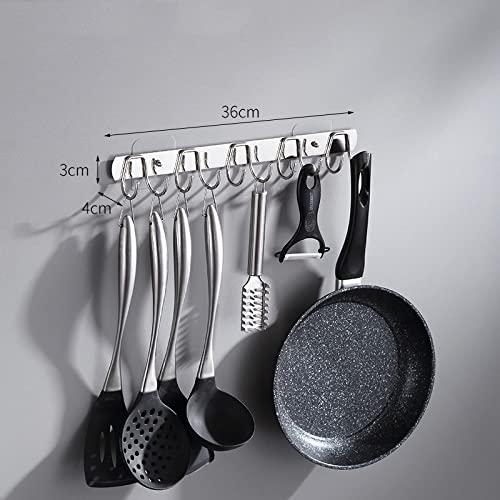 HBGG キッチンツールフック ステンレス キッチンお風呂タオルハンガー 壁掛けフック 10フック ...