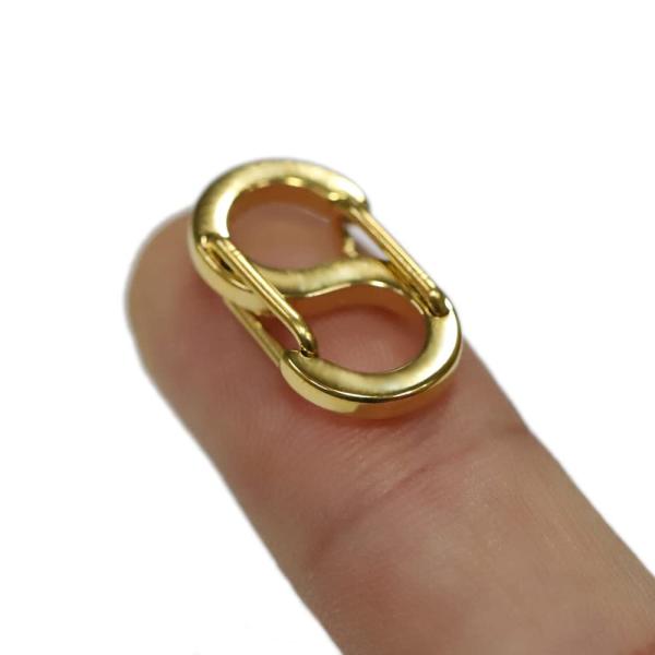 【1個+1個】 19mm 304ステンレスゴールド フッククラスプ フック留め具 留め金 S字 S型...
