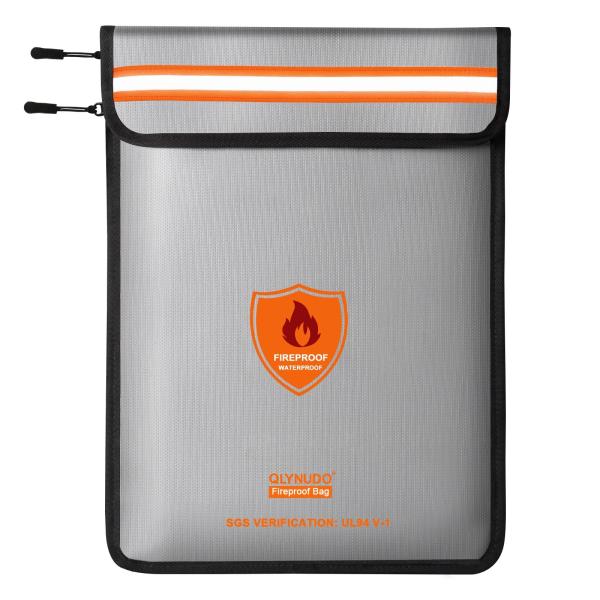 QLYNUDO 2022 アップグレード 耐火バッグ 書類用 (2000F) 耐火マネーバッグ 現金...