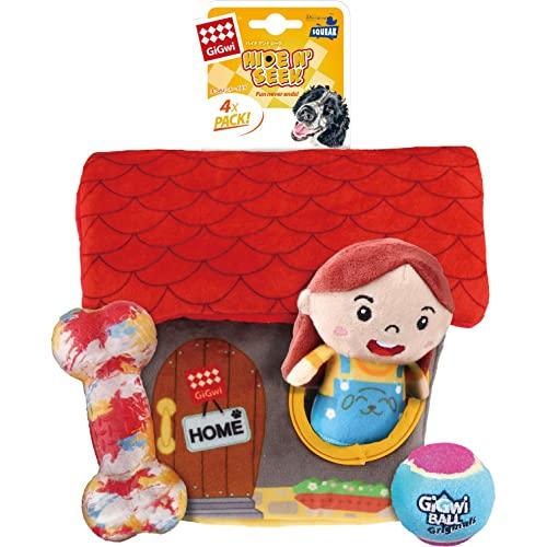 ギグウィ(GiGwi) 音鳴り犬用おもちゃ 犬用ぬいぐるみ ハイドアンドシーク トイハウス