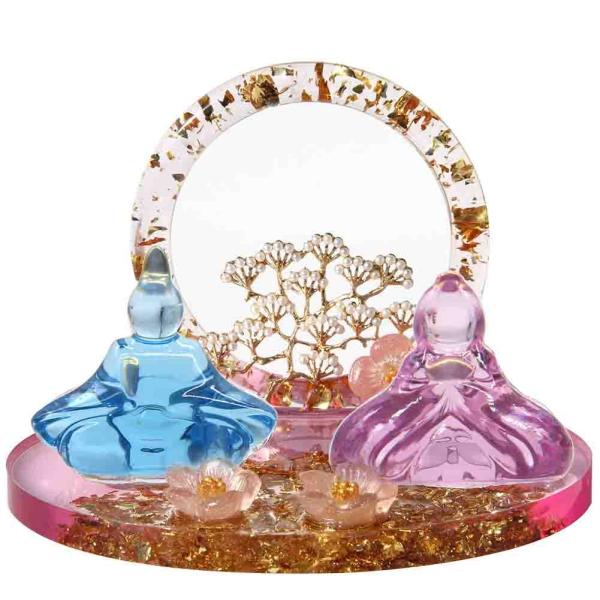 雛人形 ひな人形 お雛様 桃の節句 初節句 親王飾り コンパクト ミニチュア ギフト