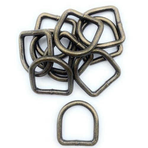 クラフトパーツ屋 Ｄカン 金具 溶接 25mm アンティークゴールド 30個