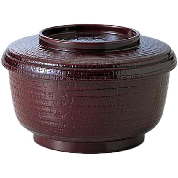 福井クラフト おひつ 耐熱 日本製 食洗機対応 ケヤキ割子 ウルミ塗 (内黒) (親) 径135mm