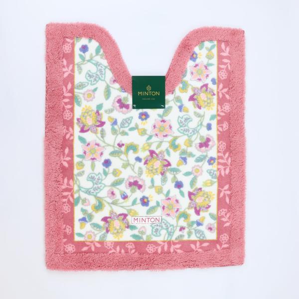 川島織物セルコン MINTON ミントン トイレマット ハドンホール ローズ 約80X65cm FT...