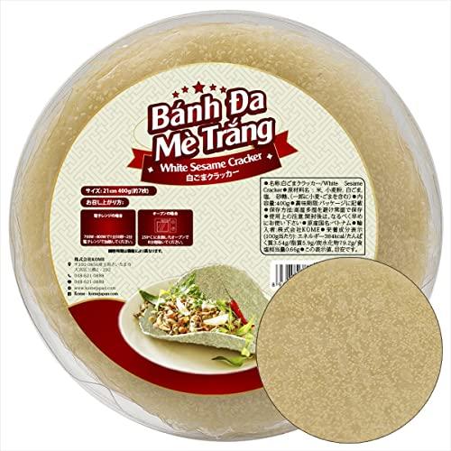 白ごまクラッカー(400g)White Sesame Cracker Banh ?a me tr?n...