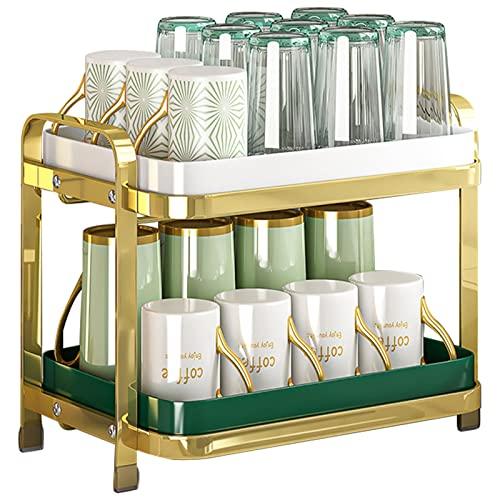 キッチンドレンラック 水切りラック 2段 無臭PP素材 水切りかご コンパクト 省スペース カップ収...