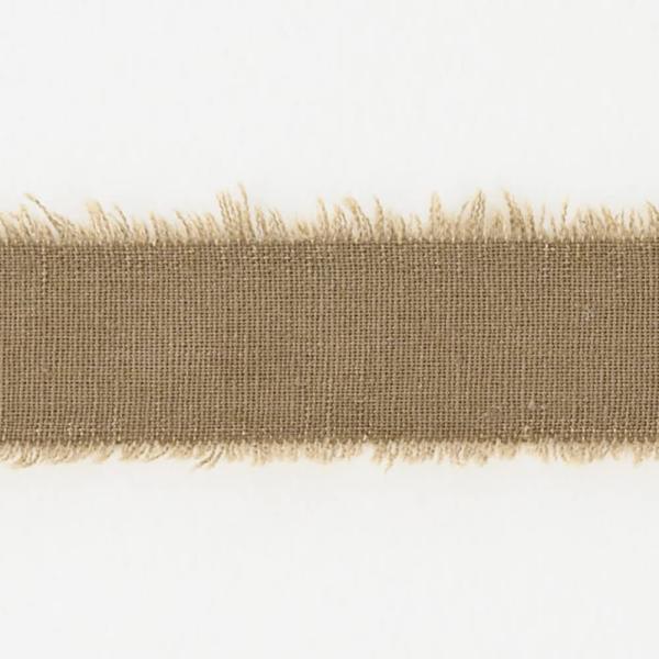 ヘッズ リボン 幅3cm×15m巻 カーキ 1巻 フリンジリボン HEADS MFR-NR6