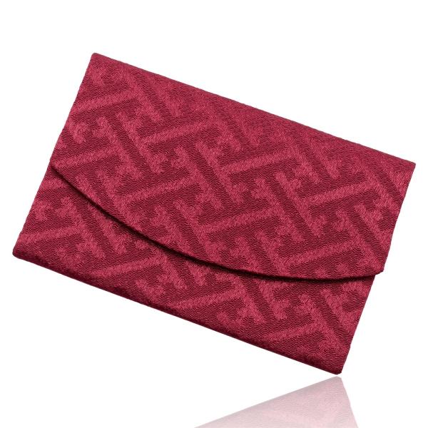 大一創芸 数珠入れ 数珠袋（京都産生地）念珠入れ 男性 女性 数珠ケース 葬儀 法事 濃桃綸子