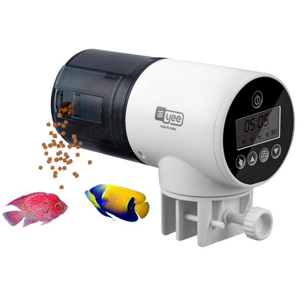 BlueFire 魚自動給餌器 餌やり器 オートフィーダー 熱帯魚 金魚 水族水槽用 多段階&amp;多回転...