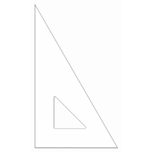 タカラ 45cm 三角定規 目盛なし メモリなし