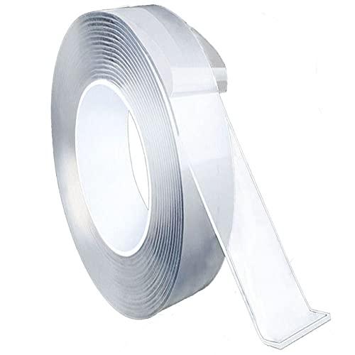 両面テープ 魔法テープ 剥がせる 超強力 のり残らず 繰り返し使える ナノテープ 洗濯可能 粘着テー...