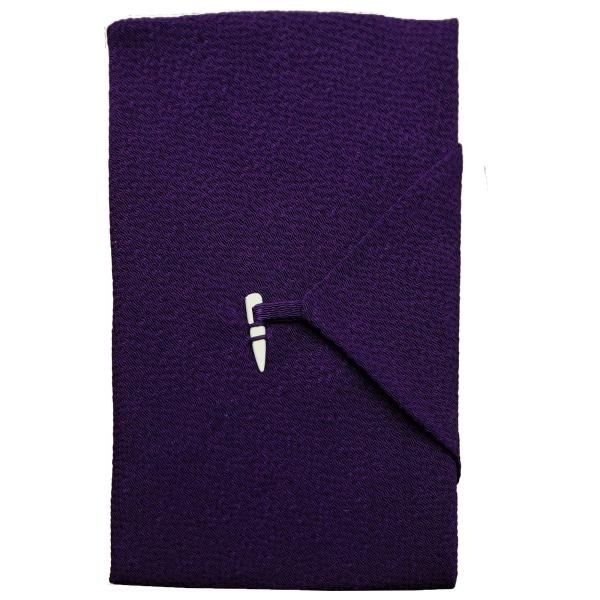 丸全 ふくさ 丹後 ちりめん 台付ふくさ (箱入) 日本製 紫 約34×34cm