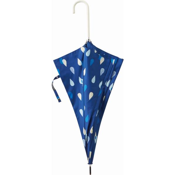宮嶋 長傘 60cm ジャンプ スリム耐風骨 しずく ネイビー