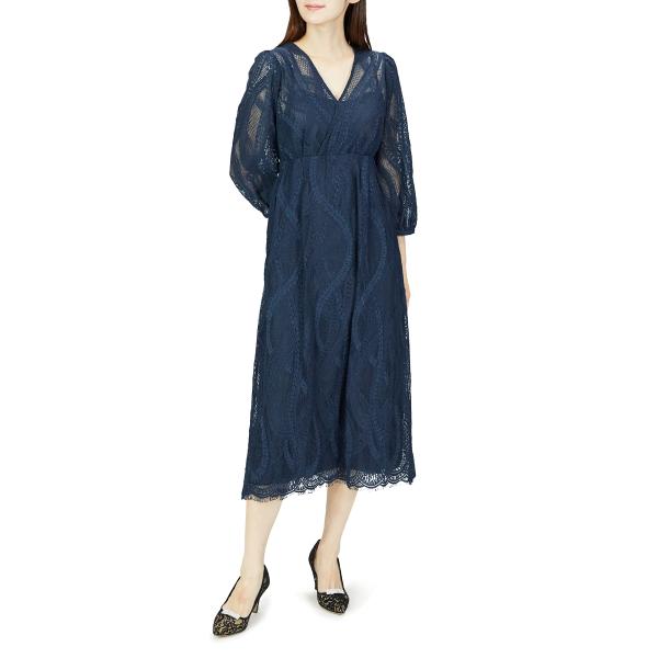 [リュクスブリエ] カジュアルパーティードレス 82298 レディース ネイビー 38