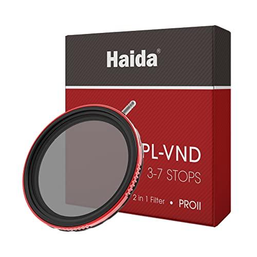 Haida CPL + VND フィルター 77mm - PLフィルター 可変NDフィルター 3~7...