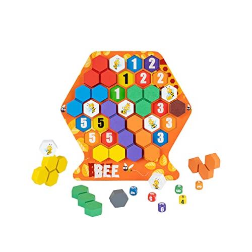 [リトルスワロー] 木製パズル Game ミツバチ 型はめ 知育玩具 脳トレ ファミリーゲーム ボー...