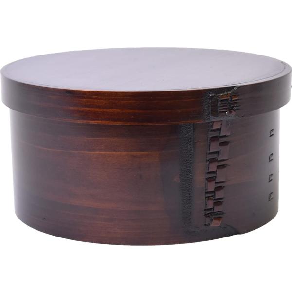 木曽工芸 拭き漆 曲げ輪 おひつ (5合用)