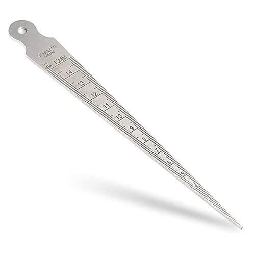 テーパーゲージ テーパ定規 内径定規 すきまゲージ 穴径測定 両面スケール 1-15mm 測定範囲 ...