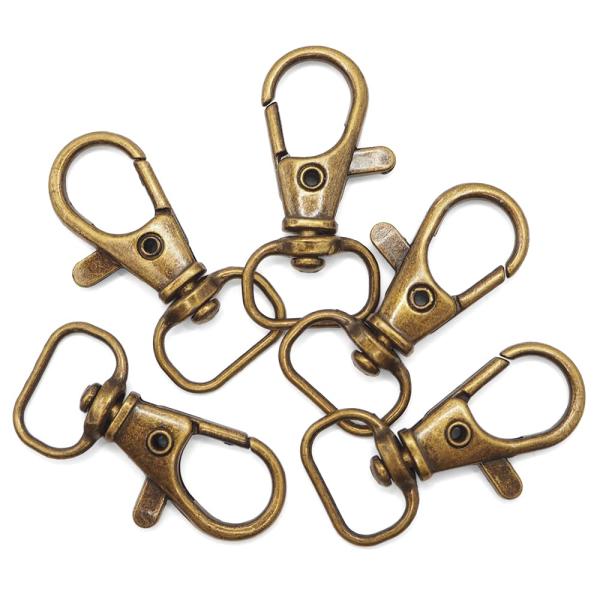 [CRAFT LIFE] ナスカン 業務用 内径 14mm 50個 (アンティークゴールド)