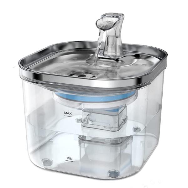 AGEARSUK 猫 水飲み器 人気 活性炭フィルター ペット自動給水器 犬 ステンレス ほこり防止...