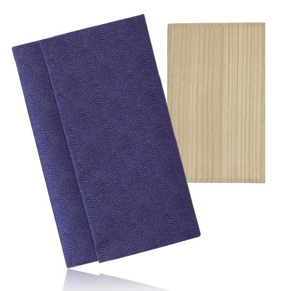 福正堂 ふくさ 袱紗 【西陣織 正絹 京都老舗の制作】 慶弔両用 結婚式 お葬式 祝儀袋 桐箱 青海...