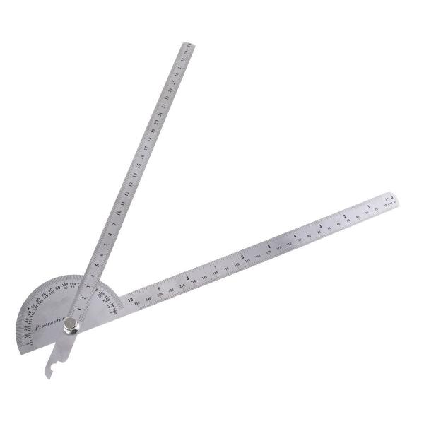 Smgda 角度分度器 大きい 0-180 度ステンレス鋼分度器スイング アーム調整可能な角度のファ...