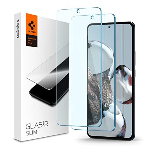 Spigen ガラスフィルム Xiaomi 12T、Xiaomi 12T Pro 用 保護 フィルム...