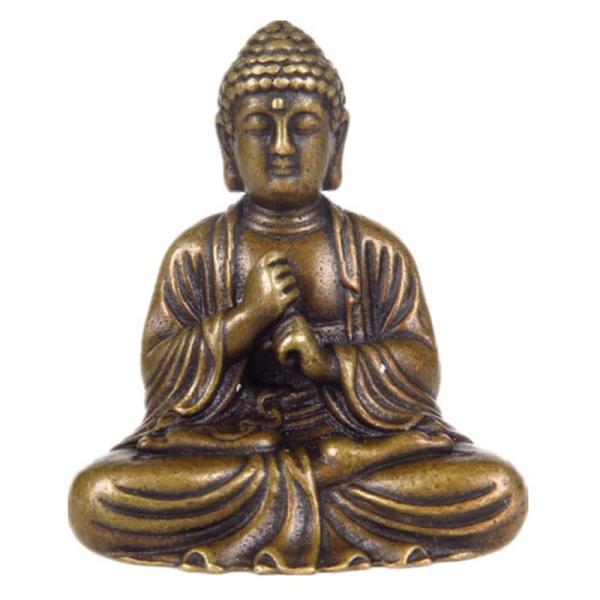 ミニチュア仏像 大日如来 【小 4.3cm 真鍮製 真言密教 真言宗 ＿（未・申年生まれ）十二支守り...