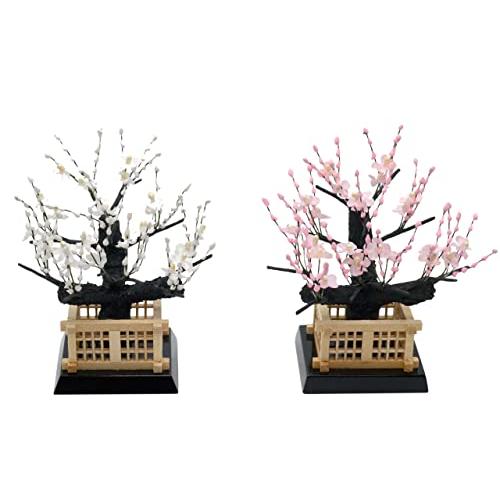 紅白梅「光彩」15号（雛人形用飾り花）
