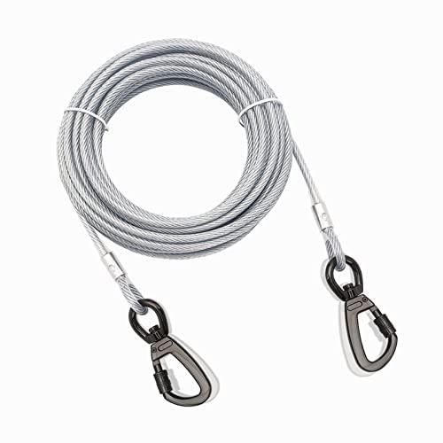 【2022改良型】ロングリード 係留ケーブル リード 係留 (5m-3m) 最新カラビナフック 5ｍ...