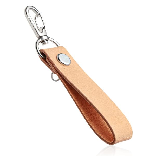 [Freate] 腕時計ホルダー カラビナ 本革 懐中時計 (生成り, 22ミリ幅)