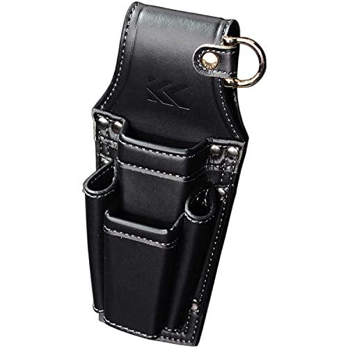 フジ矢 ドライバーペンチホルダー2段 黒金 LIGHT PU LEATHER SERIES AH-7...