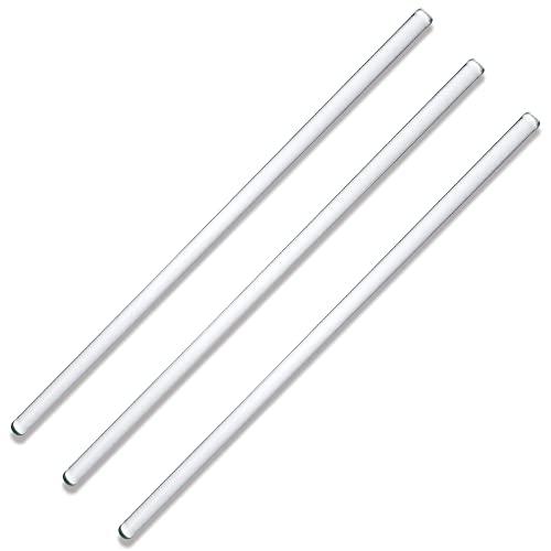 LAXIR 3本入り ガラス攪拌棒 15cm 両端丸型 ホウケイ酸ガラス棒 攪拌棒 ガラス棒 撹拌 ...