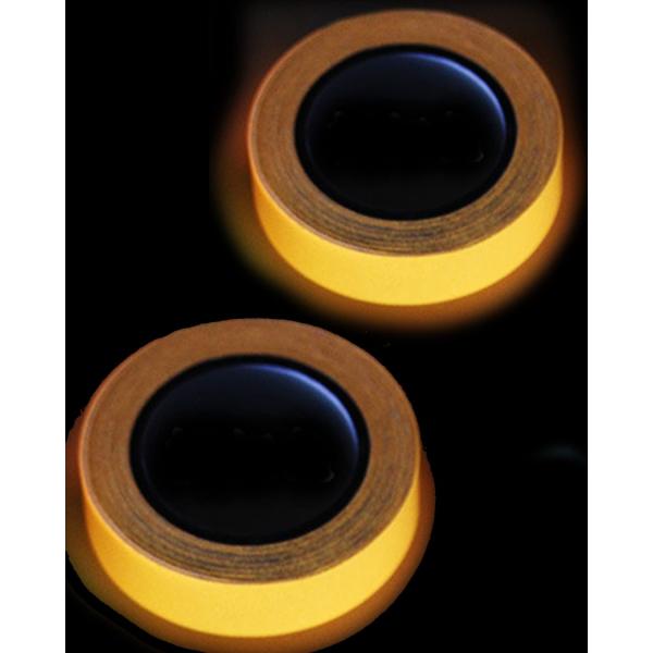 蓄光テープ 高輝度 蛍光テープ2.54cm*3m*2巻蓄光シール6時間発光超高輝度 長時間 蛍光テー...