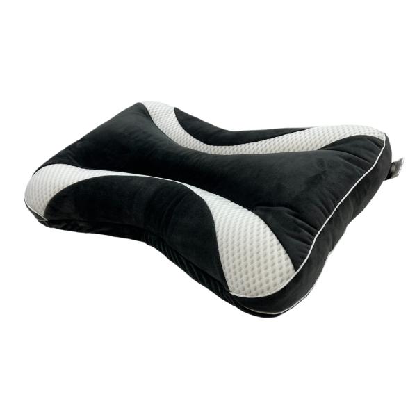 首に優しい調整枕 チャコール 【 眠りの専門店マイまくら 】調整シート付 横寝 横向き寝 調整可能 ...